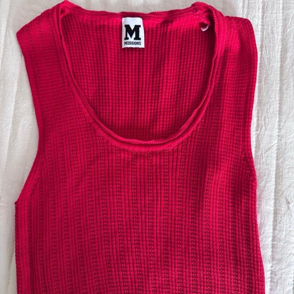 Missoni Women's Ribbed Sleeveless Tank - Hot Pink
